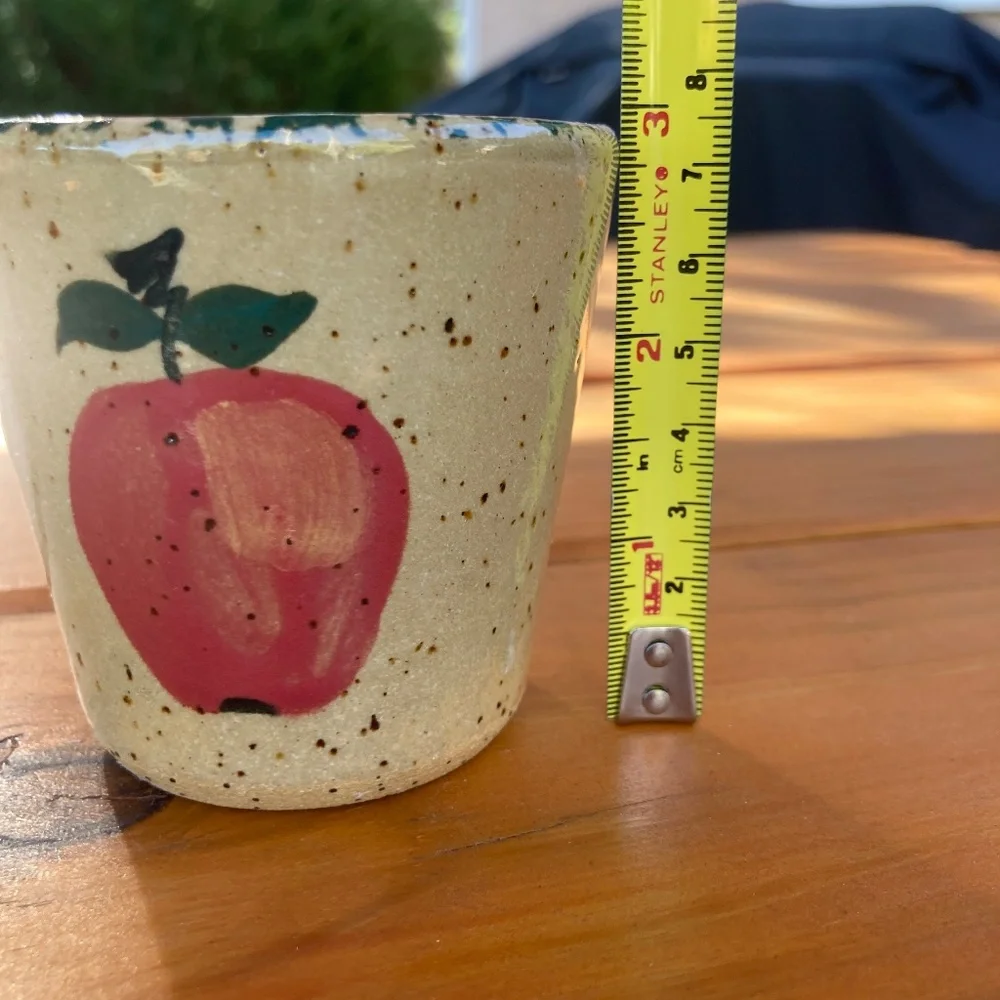 1995 Bath and Body Works Apple Fall Stoneware Votive Candle Holder - Picture 6 of 6